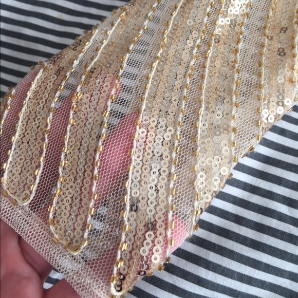 Verte gold beaded dress size Small - Picture 7 of 7